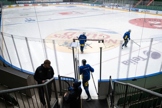Players of the Swedish under-20 national ice hockey team