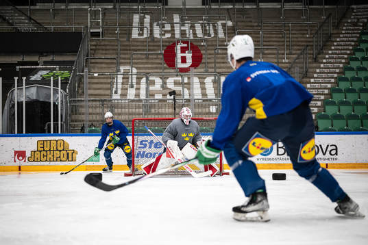 Goaltender Kevin Reidler of the Swedish under-20 national