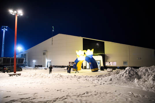 Exteriör vy av Lugnets Ishall