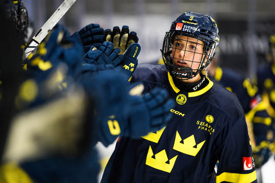 Sveriges Emma Forsgren jublar