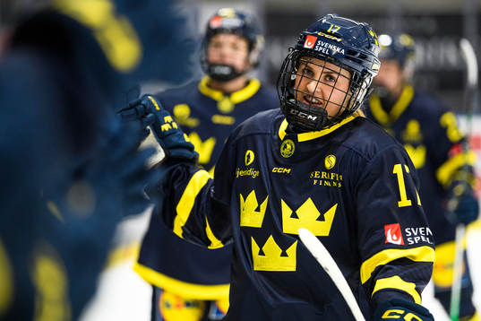 Sveriges Sofie Lundin jublar