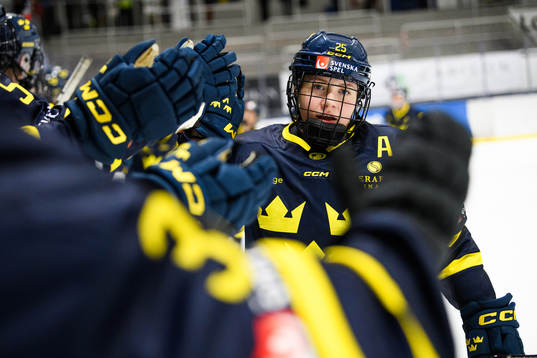 Sveriges Lina Ljungblom jublar