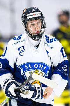 Finlands målvakt Sanni Ahola
