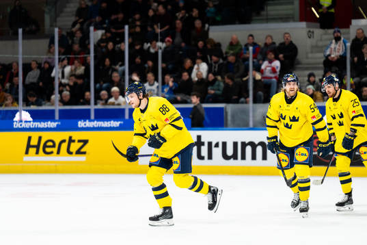 Malte Strömwall of Sweden celebrates