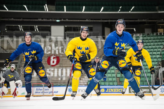Isac Born and Anton Johansson of the Swedish under-20