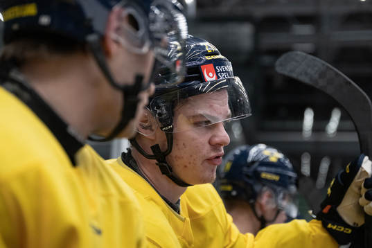 Oskar Pettersson of the Swedish under-20 national ice