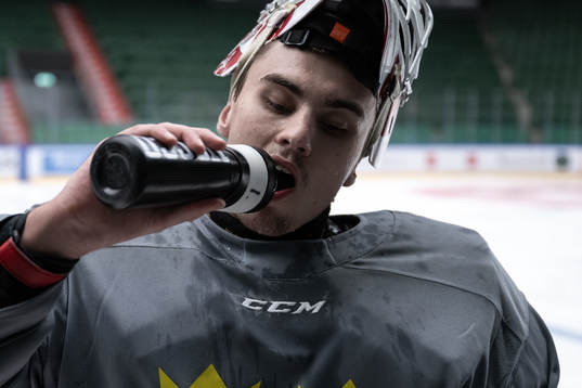 Goaltender Kevin Reidler of the Swedish under-20 national