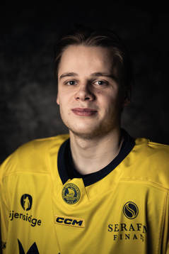 Mattias Hävelid of the Swedish under-20 national ice
