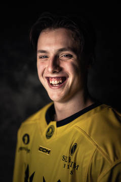 Anton Johansson of the Swedish under-20 national ice hockey