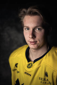 Otto Stenberg of the Swedish under-20 national ice hockey