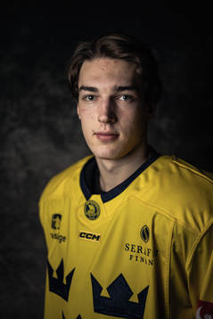 David Edstrom of the Swedish under-20 national ice hockey