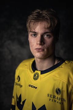 Tom Willander of the Swedish under-20 national ice hockey