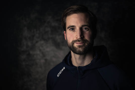 Physiotherapist Oscar Björsfält of the Swedish under-20