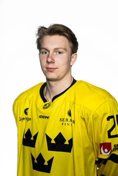 Otto Stenberg of the Swedish under-20 national ice hockey