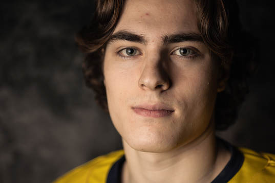 Liam Öhgren of the Swedish under-20 national ice hockey