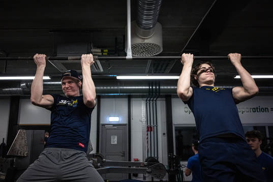 Otto Stenberg and Liam Öhgren of the Swedish under-20
