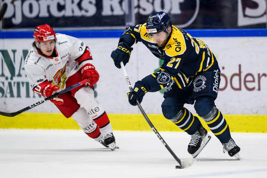 Almtunas Oliver Kandergård och Södertäljes Daniel Norbe