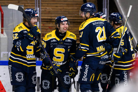 Södertäljes Stelio Mattheos jublar