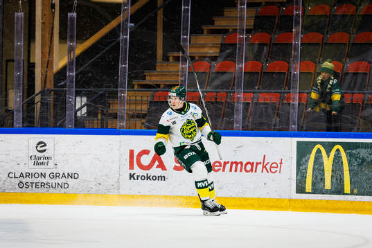 Björklövens Myles Powell  jublar
