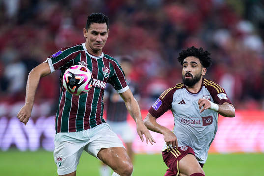 Ganso of Fluminense and Marawan Attia of Al Ahly