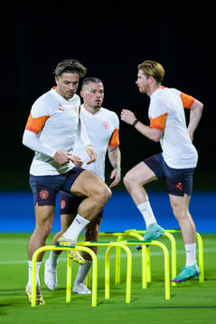Jack Grealish of Manchester City at a training session