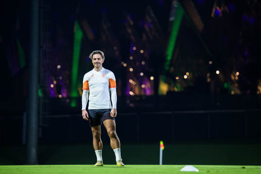 Jack Grealish of Manchester City at a training session