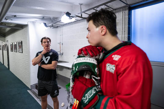 Fystränare Noah Hjorth och Rasmus Odelhög