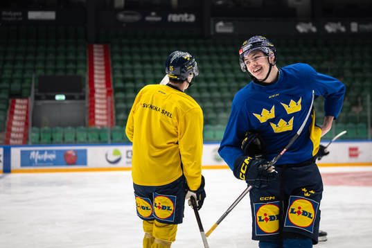 Anton Wahlberg of the Swedish under-20 national ice hockey