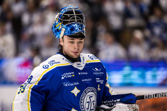 Leksands målvakt Filip Larsson