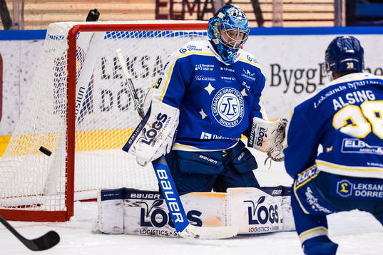 Leksands målvakt Filip Larsson