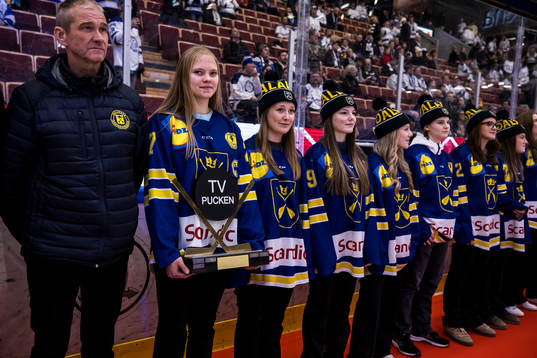 Dalarnas tjejers TV puck lag hyllas