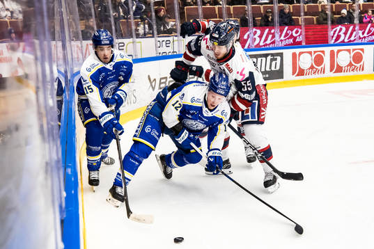 Leksands Max Veronneau och Leksands Kalle Östman och