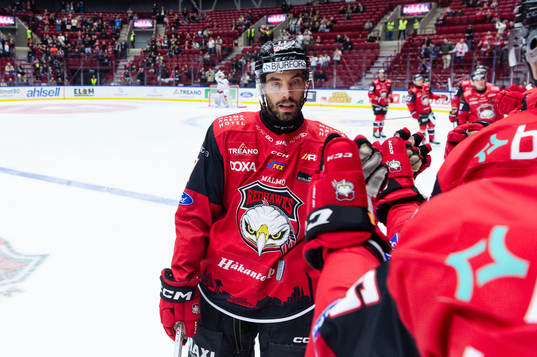 Malmö Redhawks Markus Lauridsen jublar