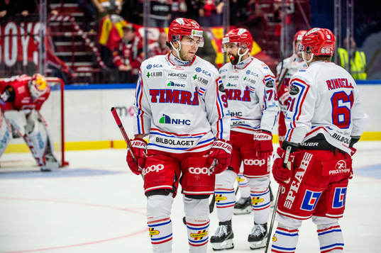 Timrås Magnus Pääjärvi och Axel Rindell deppar