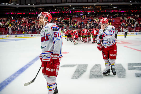 Timrås Anton Lander och Jonathan Dahlén deppar