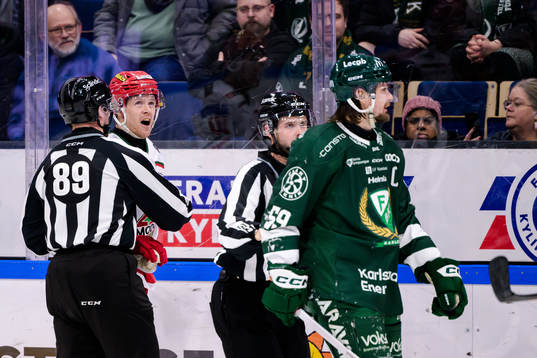 MoDos Mikkel Aagaard och Färjestads Linus Johansson