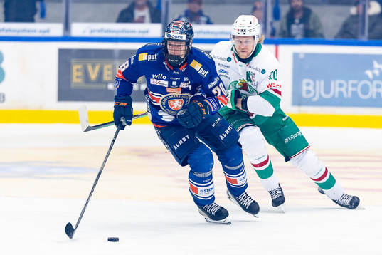 Växjös Hugo Gustafsson och Rögles Rodrigo Abols