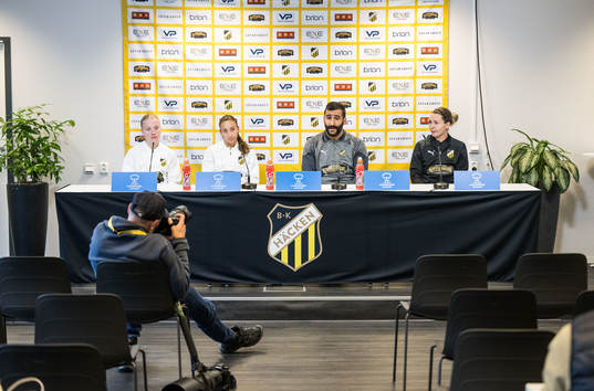 Anna Sandberg, Rusul Rosa Kafaji, Head coach Mak Lind and