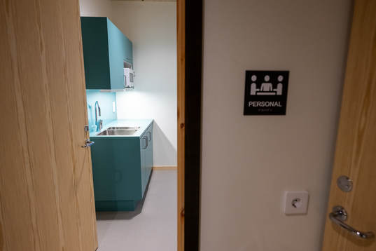 Personalutrymme i Slottsskogsrinken