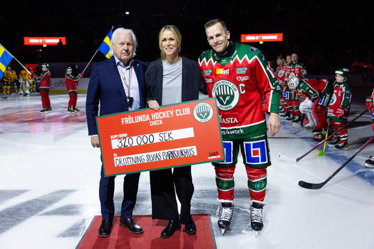 Frölundas ordförande Mats Grauers och lagkapten Max
