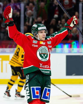 Frölundas Henrik Tömmernes jublar