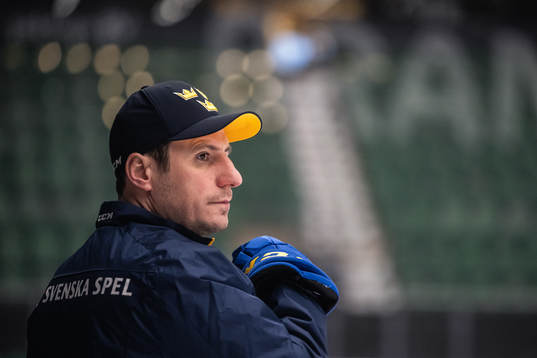 Assistant coach Alexander Steen of the Swedish under-20