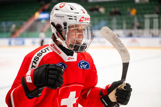 Jamiro Reber of Switzerland celebrates the 3-2 goal