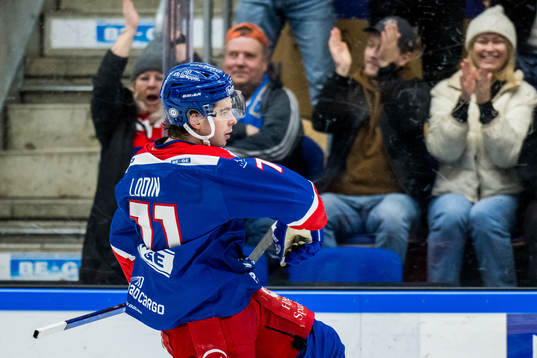Oskarshamns Viktor Lodin jublar