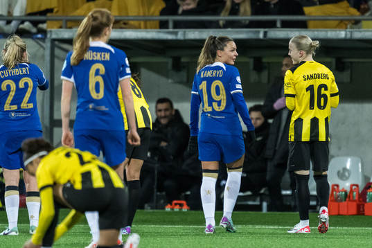 Johanna Rytting Kaneryd of Chelsea and Anna Sandberg of