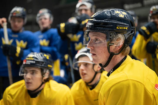 Filip Bystedt of Sweden of the Swedish under-20 national