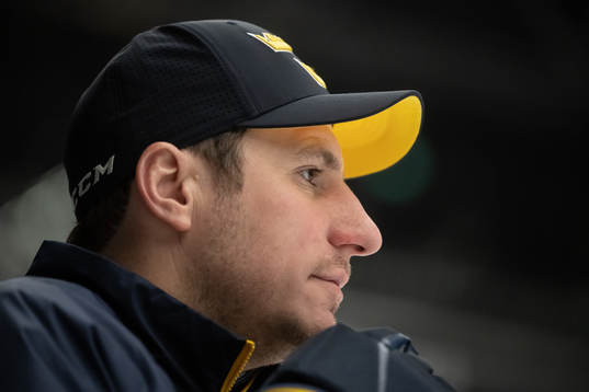 Assistant coach Alexander Steen of the Swedish under-20