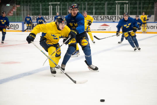 Liam Öhgren and Anton Wahlberg of the Swedish under-20