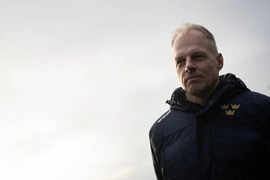 Head coach Magnus Hävelid of the Swedish under-20 national