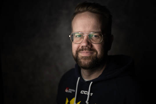 Media manager Linus Hugosson of the Swedish under-20